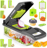 12-in-1 Multi-Function Vegetable Cutter & Slicer with Storage Container